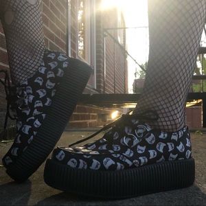 TUK All Over Kitty Vegan Creepers